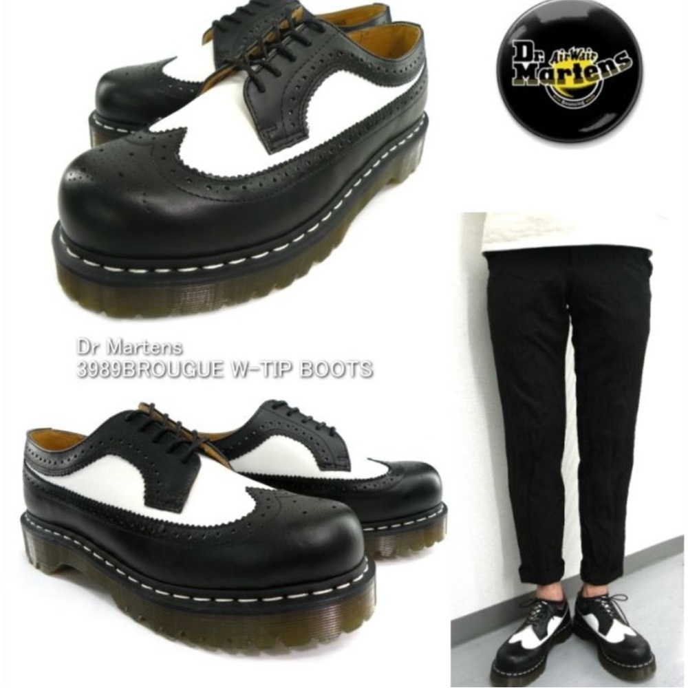 NEW! Dr. Martens 3989 Bex Smooth Leather Brogue Shoes - Size EU 37/W6